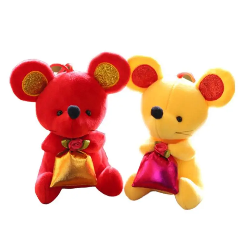 2020 Year Of The Rat Mascot Plush Toy Red Chinese Knot Mouse Pendant High Quality Hanging 1 2020 Year Of The Rat Mascot Plush Toy Red Chinese Knot Mouse Pendant High Quality Hanging 2