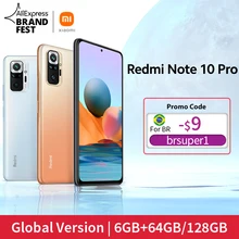 [World Premiere In Stock] Global Version Xiaomi Redmi Note 10 Pro Smartphone 108MP Camera Snapdragon 732G 120Hz AMOLED Display