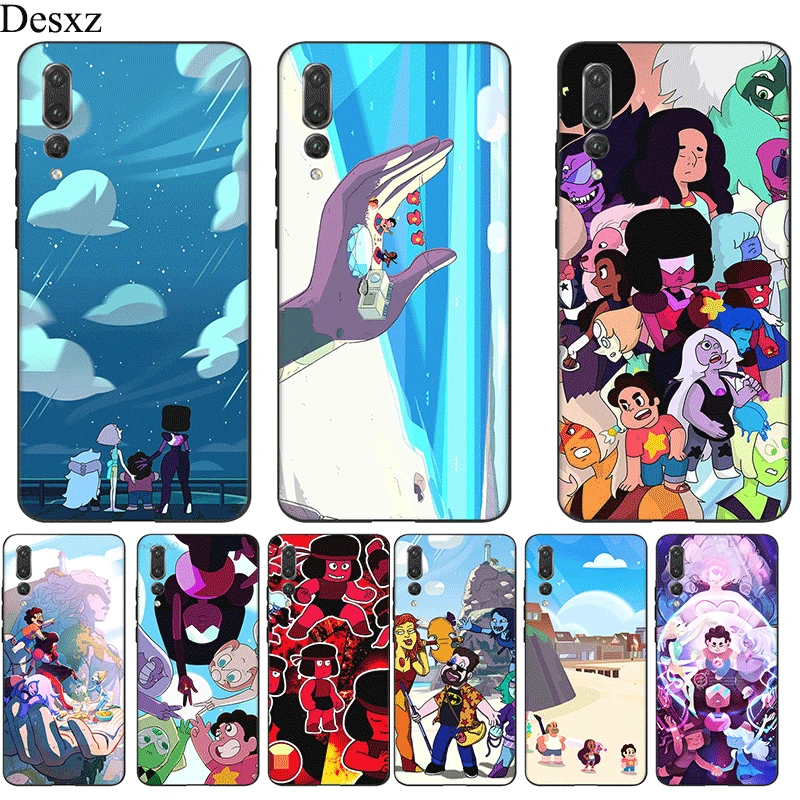 

Mobile Phone Case Silicone For Honor Note 10 View 20 6A 7A 7C 7X 8 8X 8C 9X 9 Lite Pro Cover Cartoon Steven Universe Bag