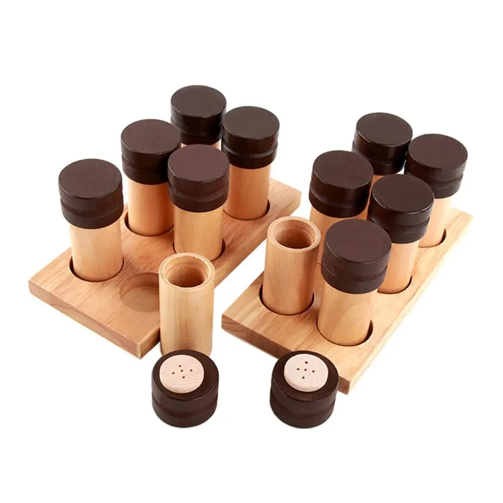 Toddlers Montessori Sensorial Smell Material - 12 Pcs Smelling Cylinders Boxes Children Early Educational Developmental Tools