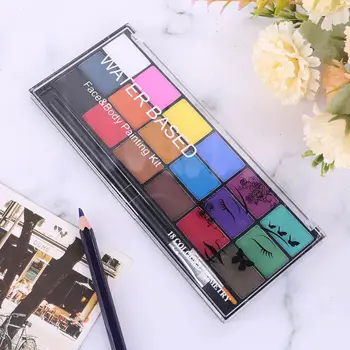 

18 Color Non-toxic Body Face Makeup Cosplay Pigment Devil w/ Brush Water Soluble 203A