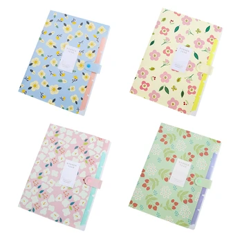 

Small Fresh Broken Flowers Documents File Bag Multilayer Folder PVC Folder Stationery Filing Production School Office Supplies
