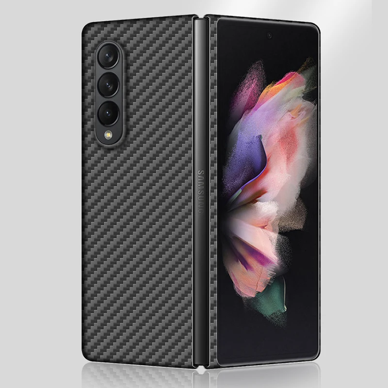 

Чехол для Samsung Galaxy Z Fold 3 5G, Aramdi, Суперлегкий и тонкий чехол из углеродного волокна