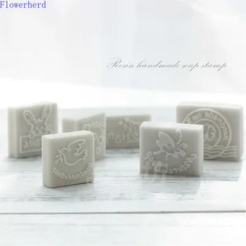 

Resin Mini Seal Handmade Clover Butterfly Pattern Soap Printing DIY Handmade Soap Seal Soap Printing Stamps for Scrapbooking