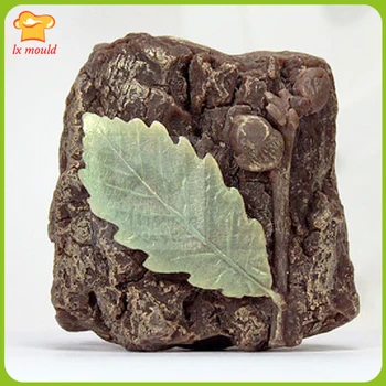 

Stone Leaves Handmade Soap Soft Silicone Mold Chocolate Sugar Pudding MOULD