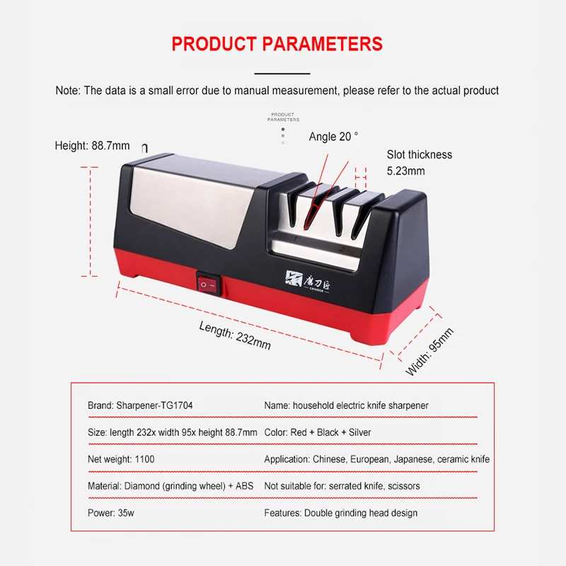 Multifunctional Electric Kitchen Knife Sharpener 110 250V Household Diamond Knife Kitchen Tools h2 1 Multifunctional Electric Kitchen Knife Sharpener 110 250V Household Diamond Knife Kitchen Tools h2 5