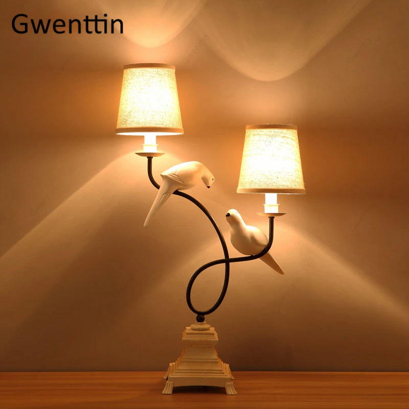 

Bird Lamp Home Art Decor Table Lamp for Bedroom Bedside Hotel Standing Desk Light Modern Led Light Fixtures Industrial Luminaire