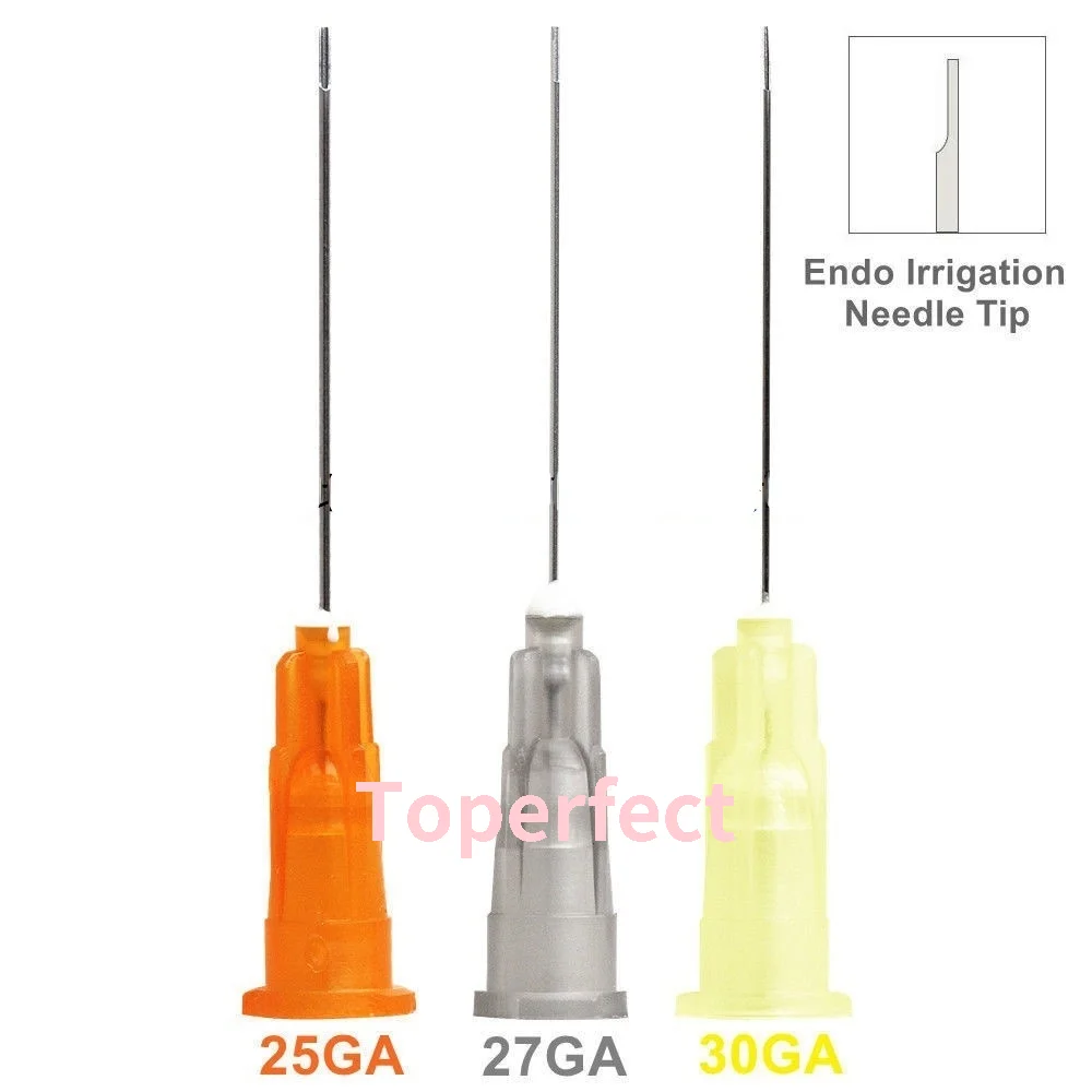 

100pcs/bag 25G 27G 30G Side Cut Hole Dental Irrigation Needle