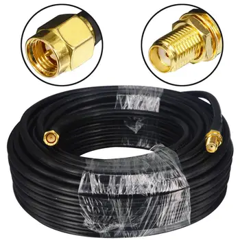 

RG58/U WiFi Antenna Cable 15-Meter(49.2 Ft) RP SMA /SMA Male to SMA Female 50 Ohm Low Loss RG58 Coaxial Cable