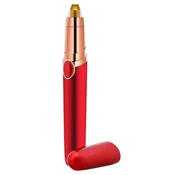 

Women USB Rechargeable Electric Eyebrow Trimmer Painless Portable Pen Shape Shaver Epilator Easy Operate Home Multifunctional
