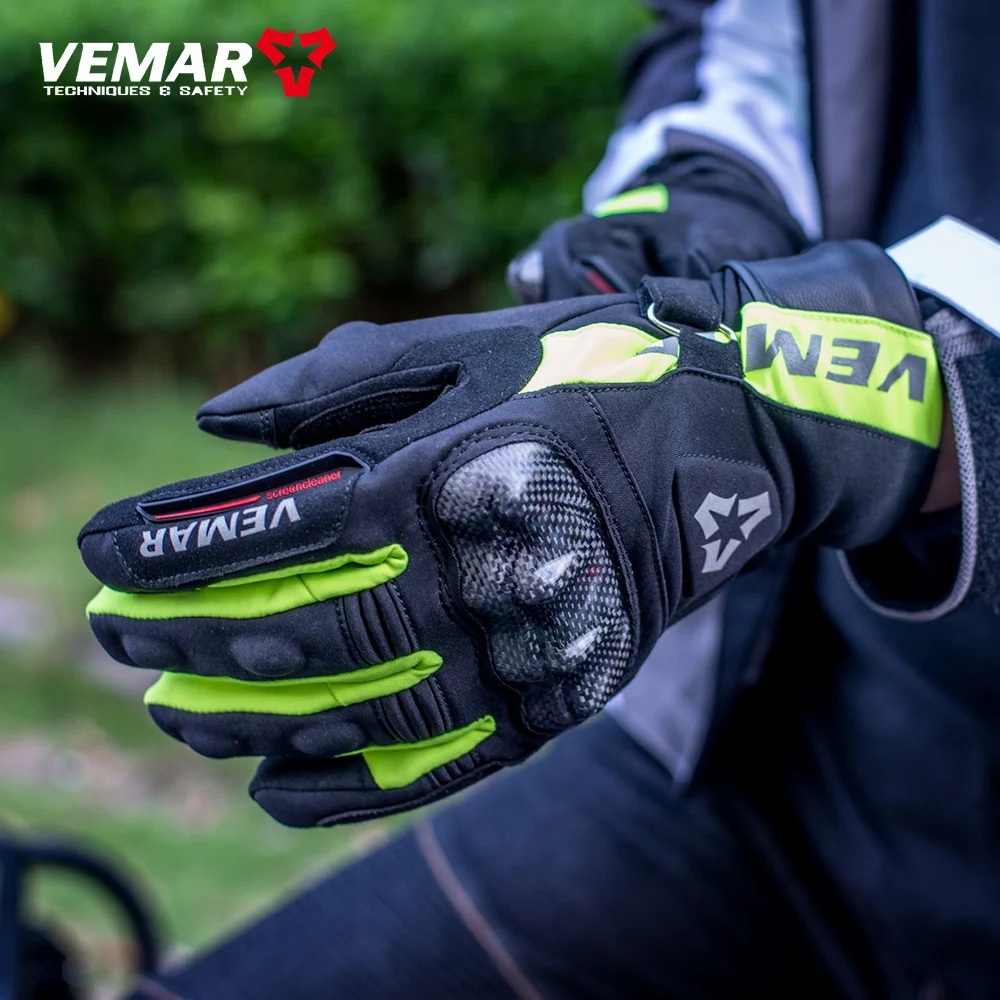 �ܿ� ���ο� ������� �尩 ���� 100% ��� ������� �¸� Guantes Moto Luvas Motocross Glove Carbon Firber protection