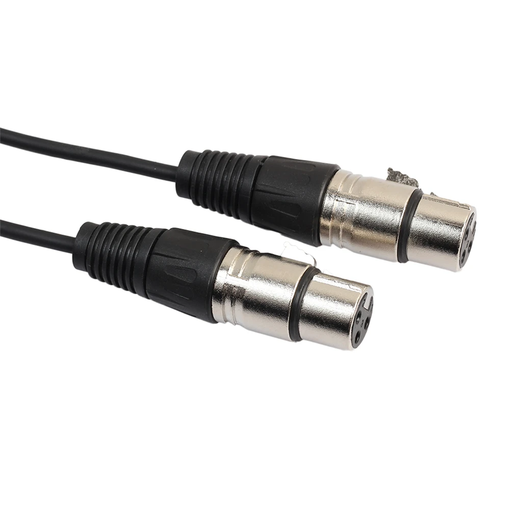 3Pin XLR Male to Dual XLR Female Cable Audio Patch Y Cable Cords, XLR Y-Adapter