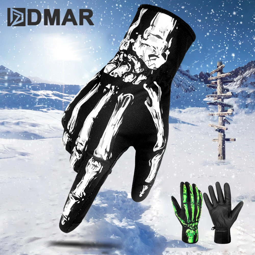 

DMAR Ski Gloves Waterproof Touch Screen Gloves Snowboard Heated Motorcycle Climbing Riding Gloves Warm Snow Gloves Men Women