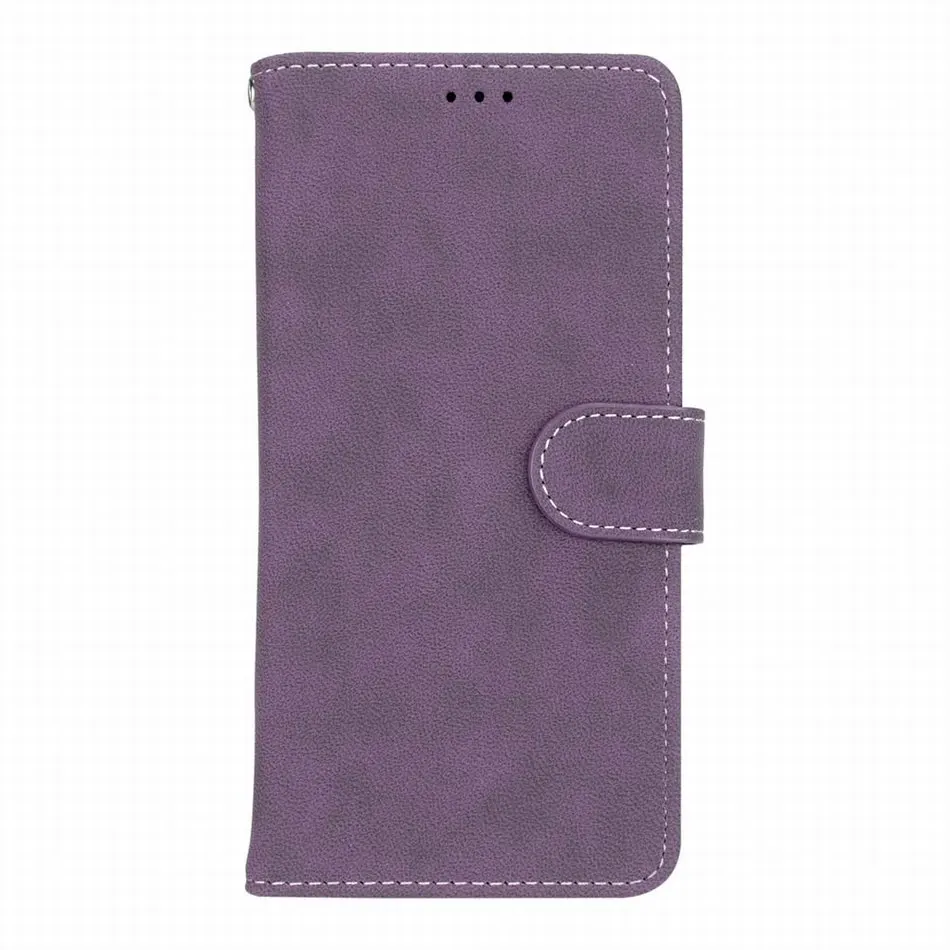 Чехол для телефона на молнии для iPhone 11 Pro Max X XS XR для сумок apple 6 6S 7 8 Plus, чехол с отделением для карт, чехол для книги на молнии, мужской кошелек D27H - Цвет: Purple C