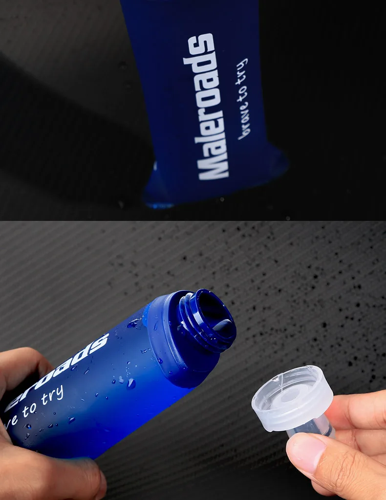 Maleroads 250 мл 500 мл мягкая фляжка складная бутылка-чайник для воды ТПУ бутылка для бега велосипеда альпинизма колба бутылка для гидрации