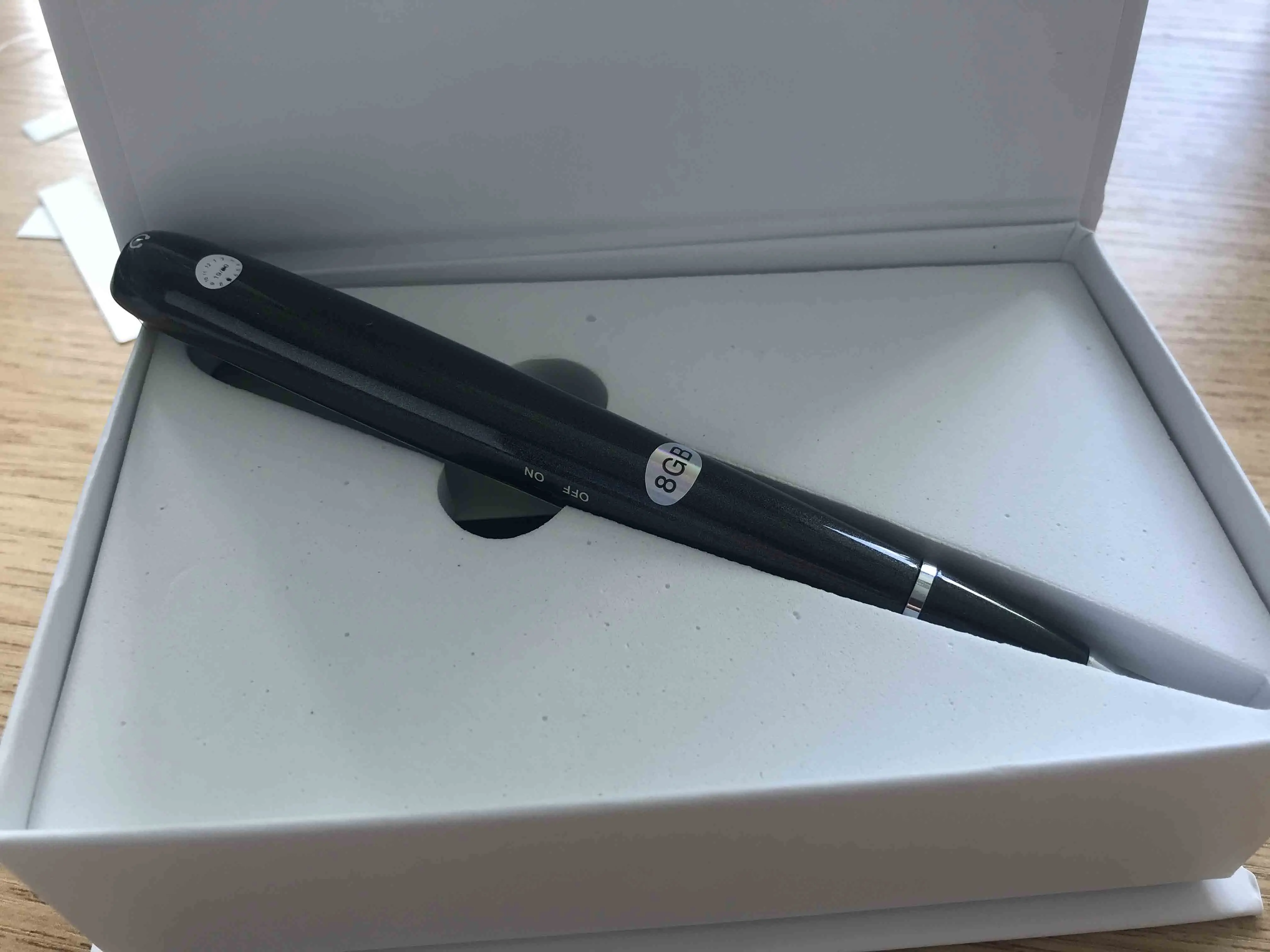 Vjoycar Smallest Mini LED Pen Voice Activated 8GB