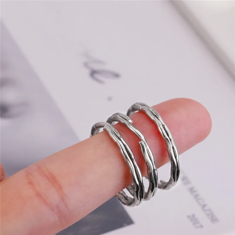 30pcs Wholesale Stainless Steel Hole Key Ring Key Chain Rhodium Plated Bump Round Split Keychains DIY Jewelry Making  20 25 30mm