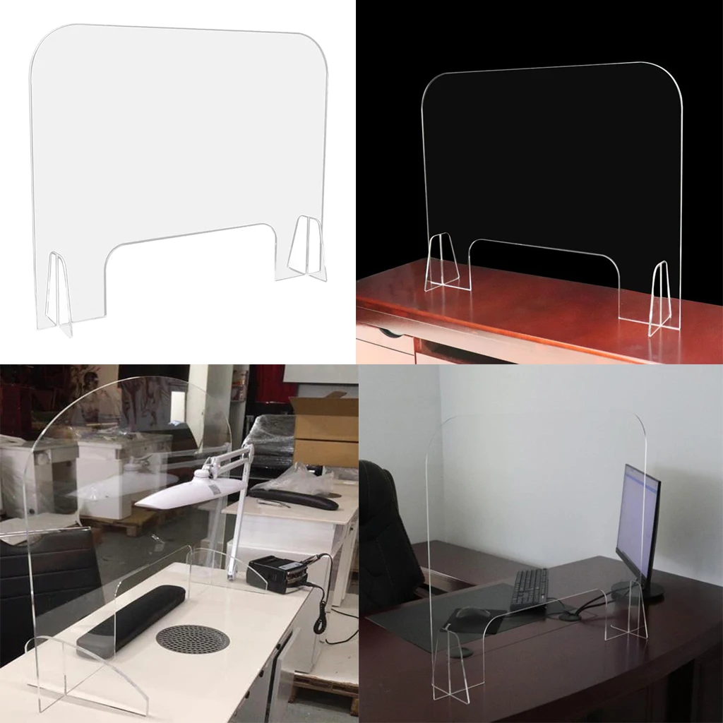 SNEEZE GUARD Acrylic Partition Wall Barrier Office Workspace Desk Screen