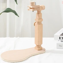 Panier de broderie en bois avec Rotation de 360 degrés, 40cm de diamètre maximum, support réglable pour travaux manuels, points de croix