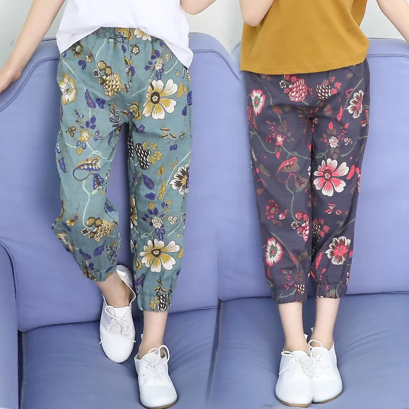 

Girls 2019 Summer New Style Capri Pants Korean-style Thin Crawler CHILDREN'S Pants Children Anti Mosquito Pants