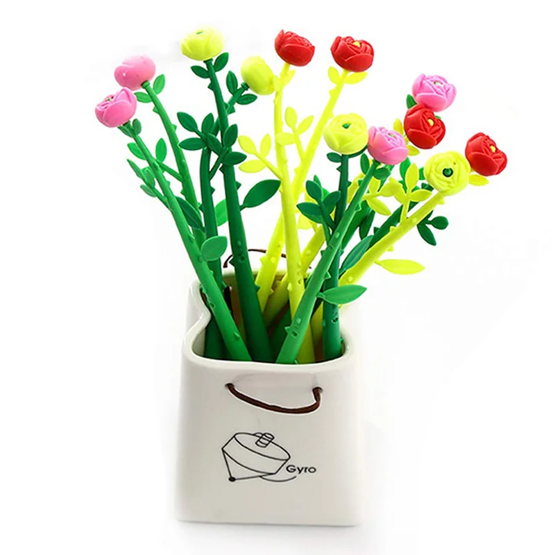 

Pack Of 30 Ballpoint Pens - Creative Liquid Black 0.38mm Gel Ink Rollerball Pen for School Home Office Stationery Store Kids Gir