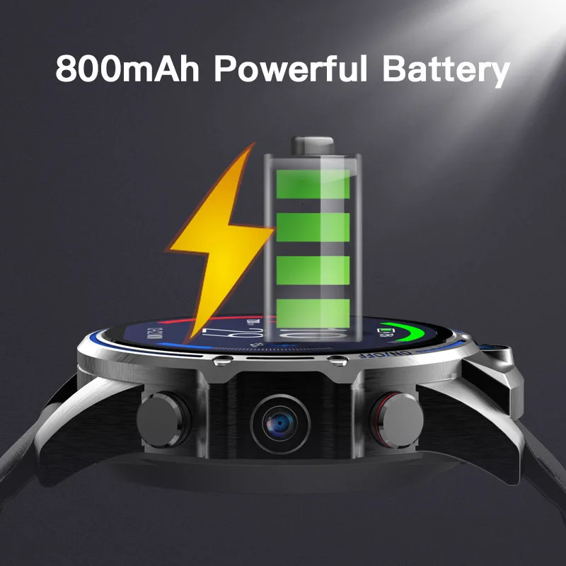 KOSPET Vision Smart Watch Dual Camera GPS Sport Android SmartWatch 800mAh Bluetooth Smartwatch Men For IOS Android Akıllı Saat