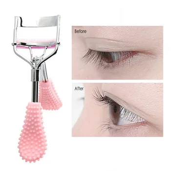 

1pc Fashion Mini Cosmetic Eyelash Curler With Comb Tweezers Eye Lashes Curling False Eyelashes Curlers Eye Beauty Makeup Tool