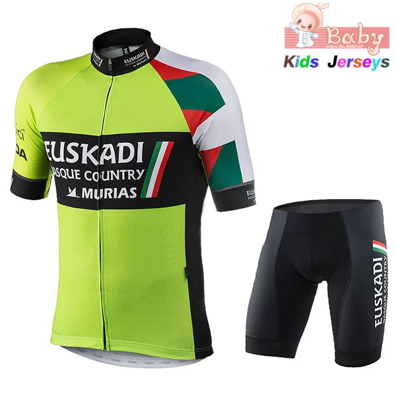 Детская летняя футболка для велоспорта,, профессиональная команда, EUSKADI, одежда для велоспорта, MTB, для мальчиков, комплект с толстовкой для велоспорта, Ropa Ciclismo, Hombre, комплект для велоспорта - Цвет: 1