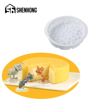 

SHENHONG 4/6/8 inch Silicone Molds Cheese Shape French Mousse Dessert Pan Cake Mold Kitchen Accessories Pastry Baking Tools