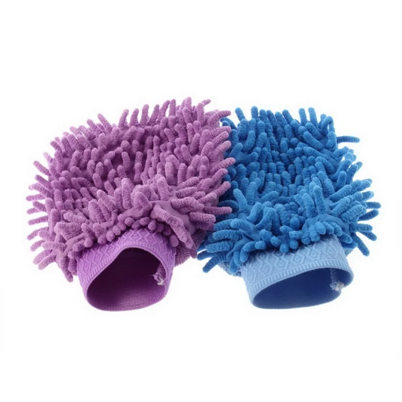 Microfiber Chenille Car Wash Glove Soft Cloth Mitt For Car Washing And Household Cleaning