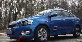 

For Chevrolet AVEO 2011-2013 High-quality ABS Chrome front fog lamp decorative frame anti-scratch protection car accessories