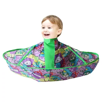 

Creative Hair Salon Cloak Turtle Printing Hairdressing Cape Hair Cutting Apron Hair Styling Accessory for Children Haircut Hair