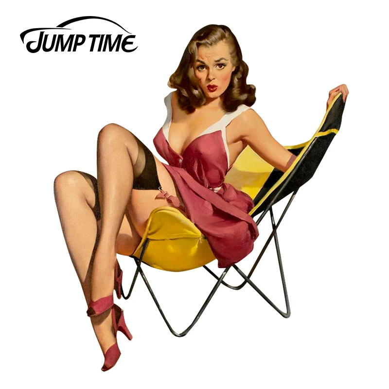 Привлекательная винтажная виниловая Автомобильная наклейка JumpTime 13 см x 10 9 с