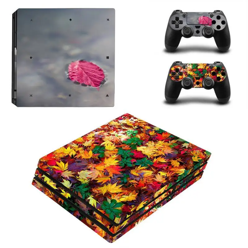 Серия «Опаленные листья» для консоли PS4 PRO и 2 контроллеров Ограниченная серия виниловых консольных контроллеров наклейка на кожу