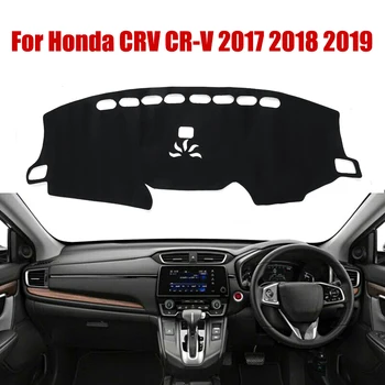

Black Dashboard Mat Anti-Slip Cover Pad Sunshade Dashmat Protect Carpet Car Accessories For Honda CRV For CR-V 2017 2018 2019