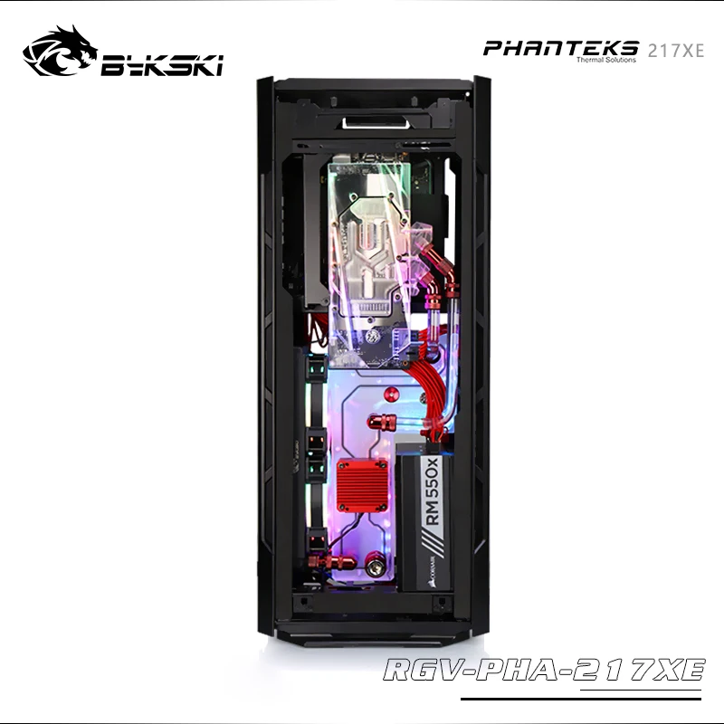 Bykski RGV-PHA-217 водные доски для Phanteks ES217XE чехол для Intel cpu водоблок и один GPU корпус