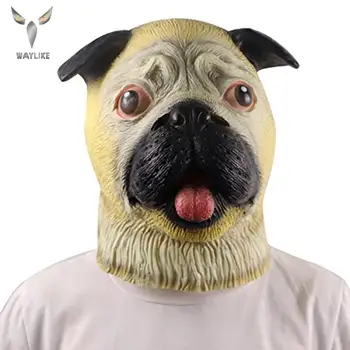 

Waylike Halloween Hippie Dog Mask Latex Animal Mask Party Costumes Theater Halloween Party Mask