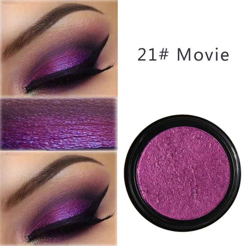 21 PHOERA, 24 цвета, дымчатые глаза, Косметика для макияжа, макияж, блеск, тени для век, палитра, металлические глаза, пигмент, палитра, de sombra, TSLM2 - Цвет: 21