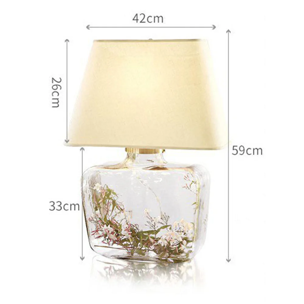 table lamp size