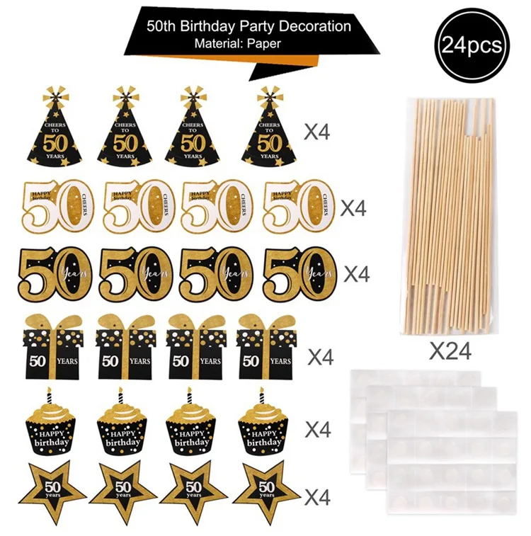 PATIMATE 30th 40th 50th фотобудка реквизит с днем рождения фоторамка для дня рождения Декор для вечеринки взрослые принадлежности для юбилейной вечеринки - Цвет: Photo Booth 3