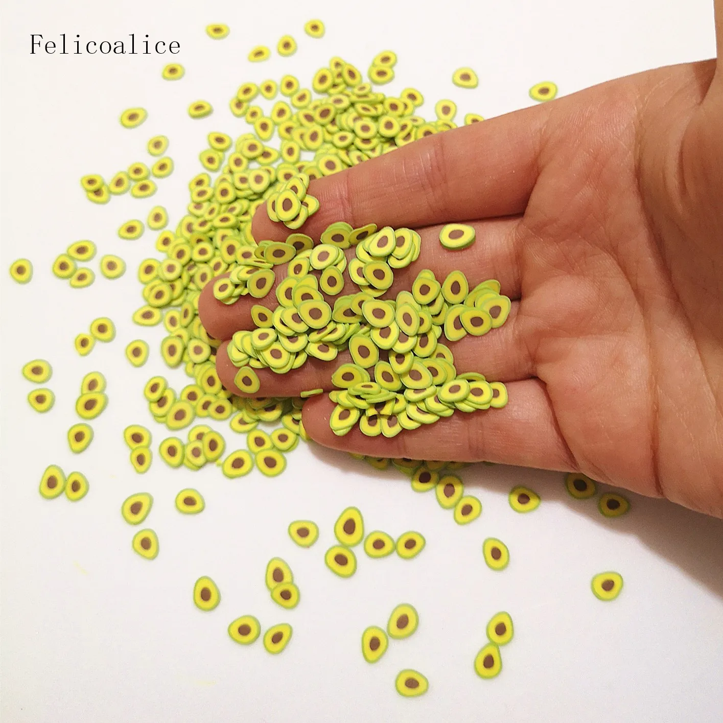Slime Kit 20g Fluffy Clear DIY Accessories Mini Avocado Fruit Slices