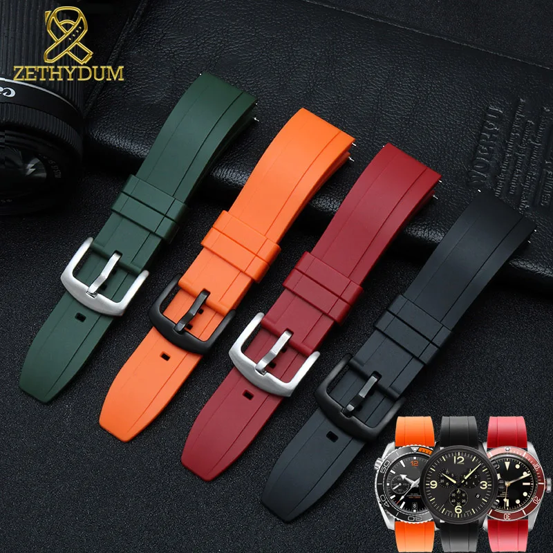 Фтороруббер ремешок для часов браслет из силиконового каучука quick release bar 22 мм ремешок для часов huawei часы других брендов ремешок для часов