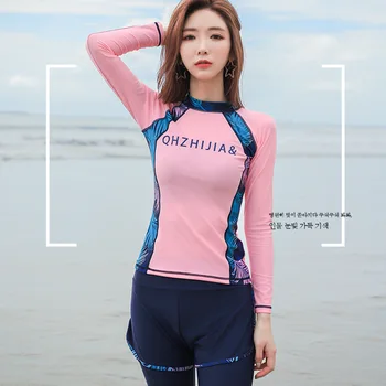 

Swiming Suit Women Swimsuits Summer 2020 Rush Guard For Womens Surf Suitswimsuit Long Sleeve Female Swimsuit Exercise Surfing