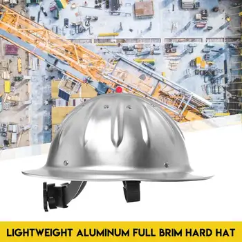 

Lightweight High Strength Aluminum Full Brim Hard Hat Safety Helmet For Construction Railway Metallurgy Coal Mine Shipbuilding