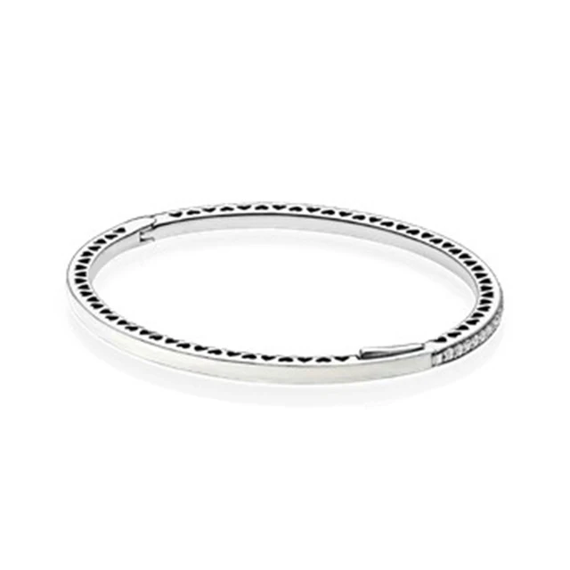 

100% 925 Sterling silver 1:1 Original Authentic 590537EN23 Charm Basic Bracelet Suitable DIY Beaded Women Jewelry