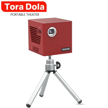 

TORA DOLA Mini DLP Projector C90, Android 7.1.2 With WIFI for home cinema, portable Beamer 3D HDMI Movie Game Proyector
