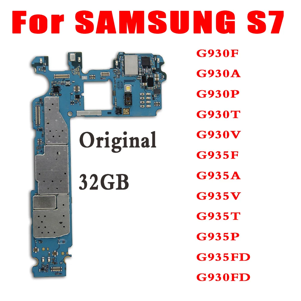 Оригинальная материнская плата для Samsung Galaxy S7 G930F G930A G930P G930T G930V G930FD G935F G935A G935P G935T