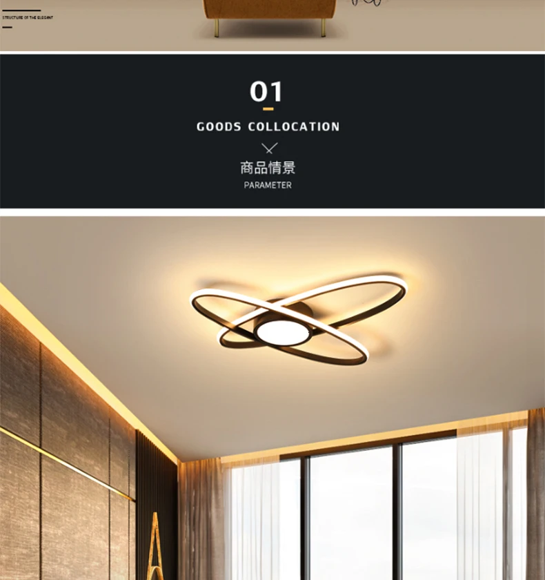 Chandelierrec для гостиной, спальни, современные светодиодные потолочные люстры AC85~ 260 В, алюминиевые светильники для домашнего освещения, люстры с затемнением