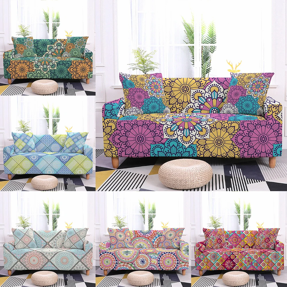 

Mandala Sofa Cover Sofa Slipcover Stretch Sofa Cover Elastic Couch Cover Sectional Sofa Cover Bohemia Sofa Covers for LivingRoom