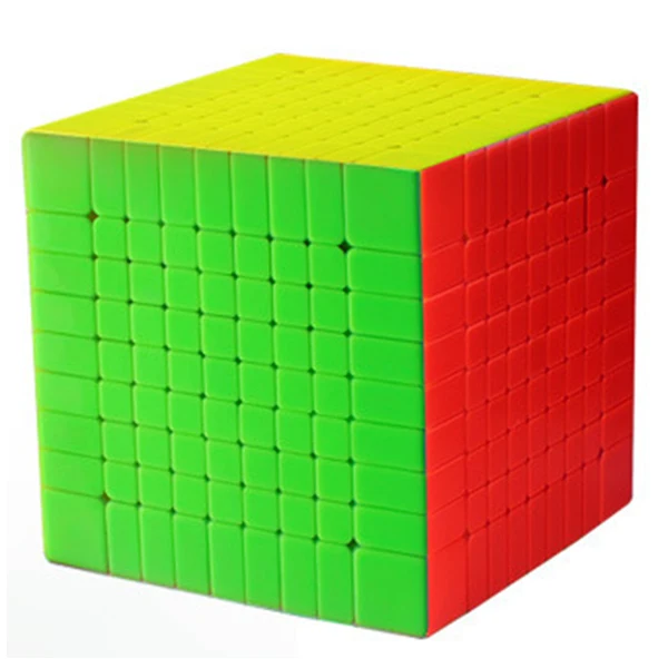 Yuxin Huanglong 9x9x9 magico Cubo 9x9 куб Волшебная головоломка Профессиональный Кубик Рубика 9*9 Stickerless черные игрушки для детей - Цвет: Многоцветный